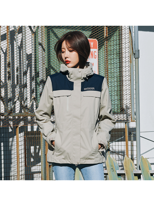 （OUTDOORPRODUCTS）运动户外男女情侣款三合一冲锋衣保暖外套ODABF91001