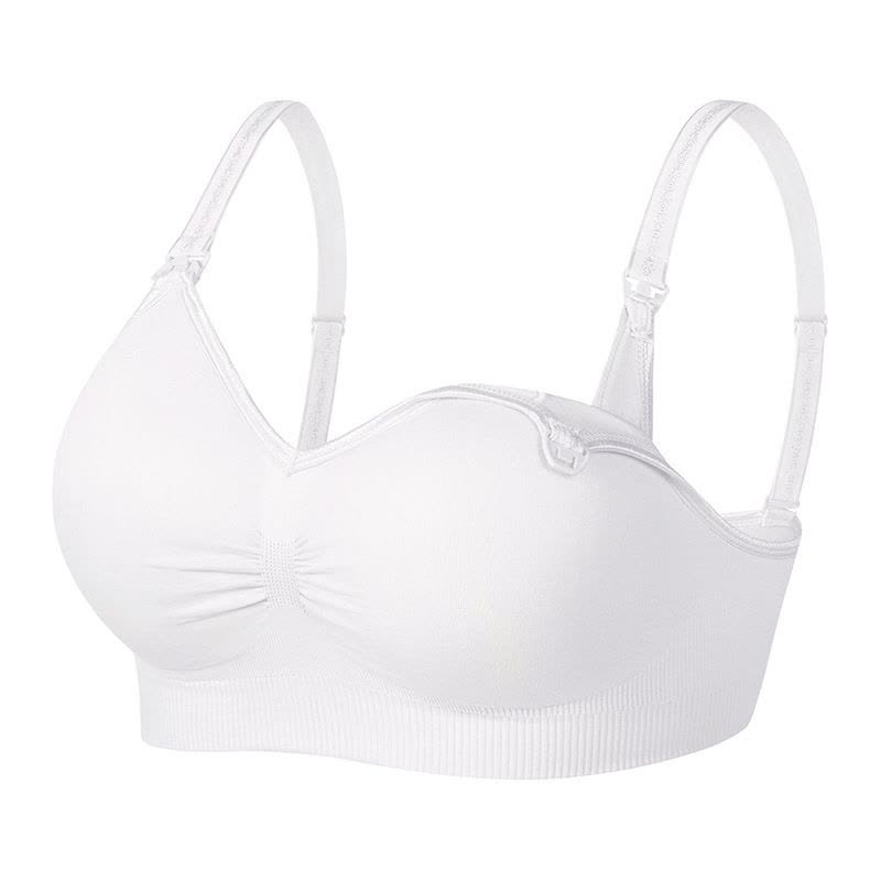 薄款大码全罩杯哺乳文胸怀孕期无钢圈聚拢孕妇内衣喂奶胸罩防下垂图片