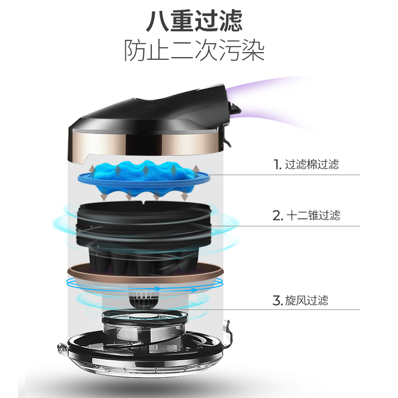 飞科FC9701多功能吸尘器家用大功率手持式吸尘机推杆强吸力