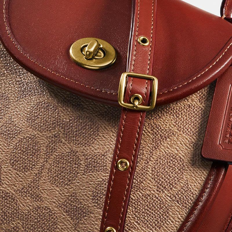 【预定】COACH/蔻驰 旋转扣斜挎包 142 18*17*7CM图片