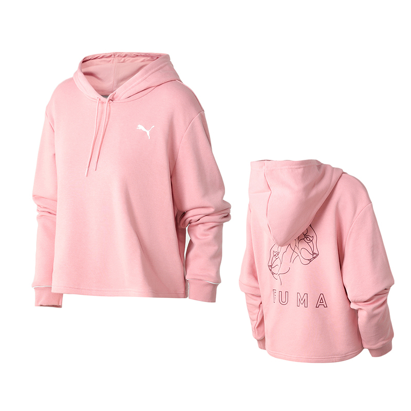 PUMA彪马女装运动服休闲针织连帽卫衣587162