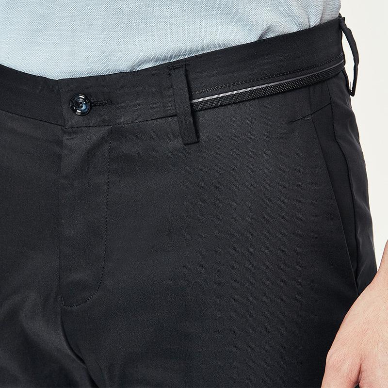 七匹狼休闲裤2019春季男士时尚商务休闲修身微弹长裤子图片