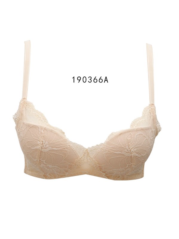 歌瑞尔甜美蕾丝性感小胸聚拢内衣舒适无钢圈少女文胸罩 190366A.