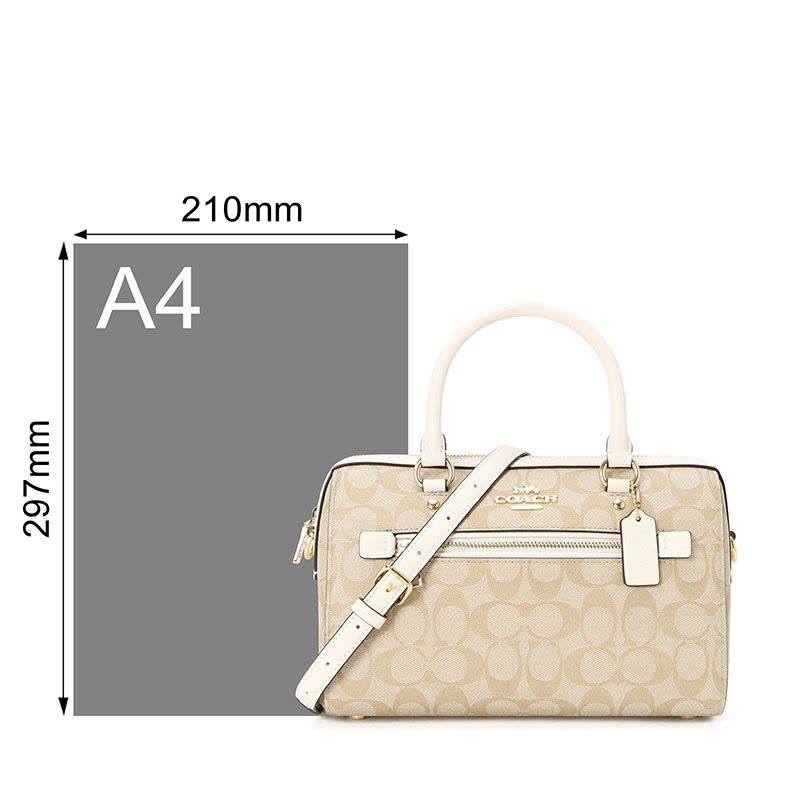 COACH 蔻驰 Rowan 女士单肩包 波士顿包 字母马车标织物F83607图片
