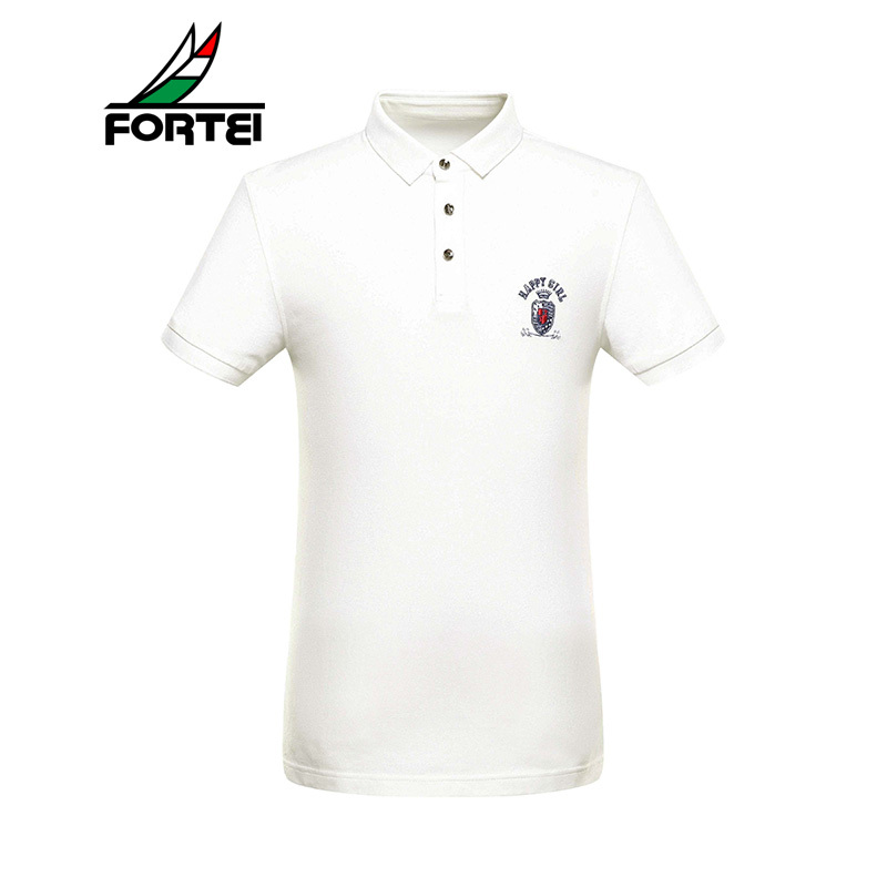 FORTEI富铤 POLO衫男士时尚休闲经典翻领棉质微弹夏季短袖夏季