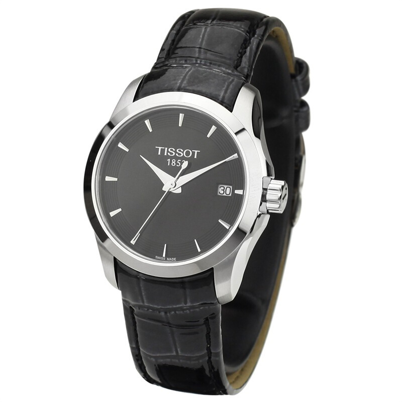 天梭tissot手表瑞士品牌库图系列经典商务休闲女士石英表