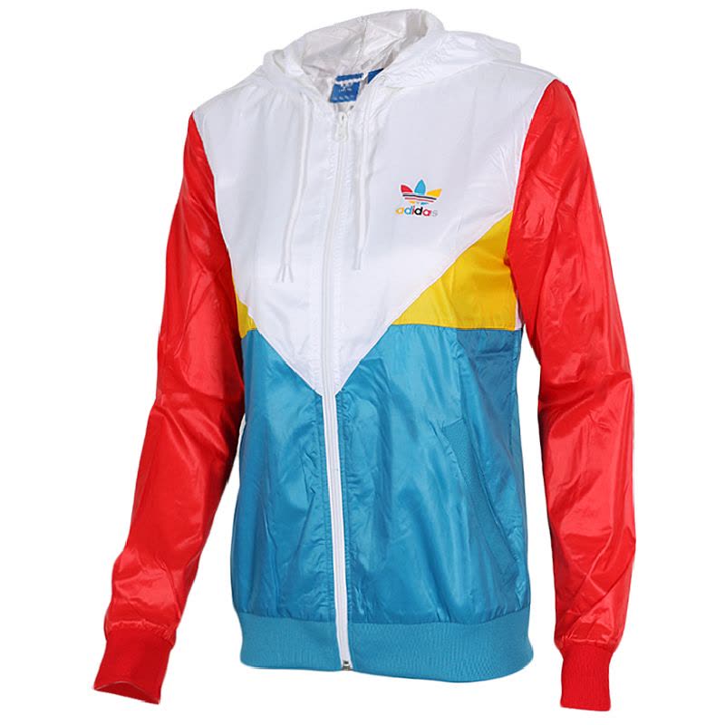 adidas阿迪达斯三叶草女装外套秋季薄款防风衣运动服透气夹克AZ7157图片