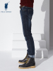 POLO SPORT 牛仔裤男秋冬直筒商务休闲男装修身型长裤简约舒适