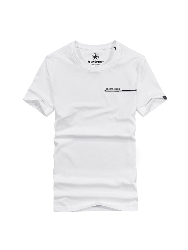 JEEP/吉普T恤男短袖夏季新款男士半袖体恤青年韩版潮流纯棉打底衫1123