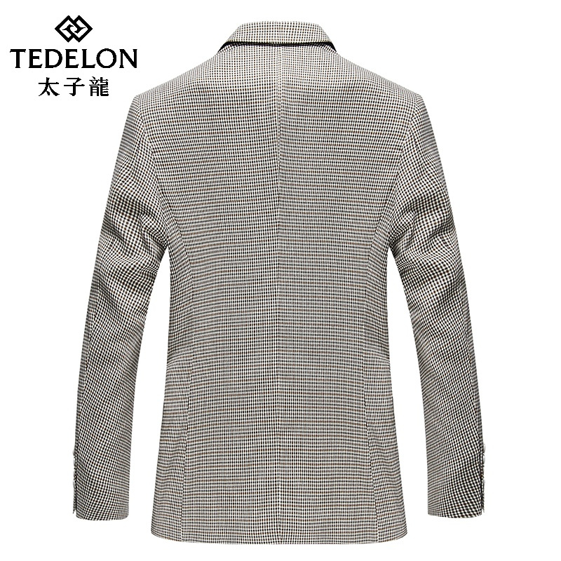 太子龙2018夏季男士商务休闲西装修身西服外套上衣男装