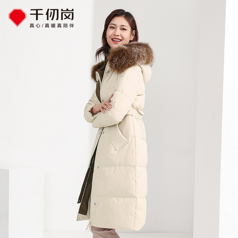 千仞岗羽绒服新款女士中长款韩版加厚保暖冬装外套