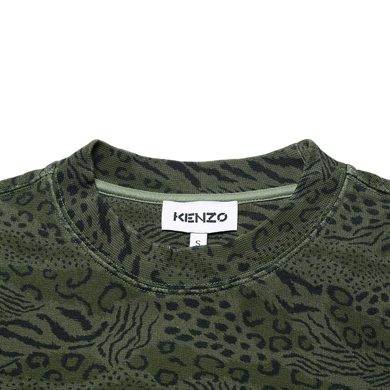 高田贤三 KENZO 男士棉质圆领长袖卫衣运动衫 FB6 5SW025 4ML