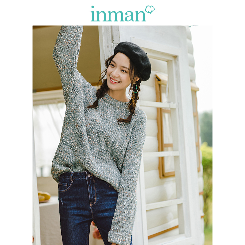 茵曼inman女士针织毛衣