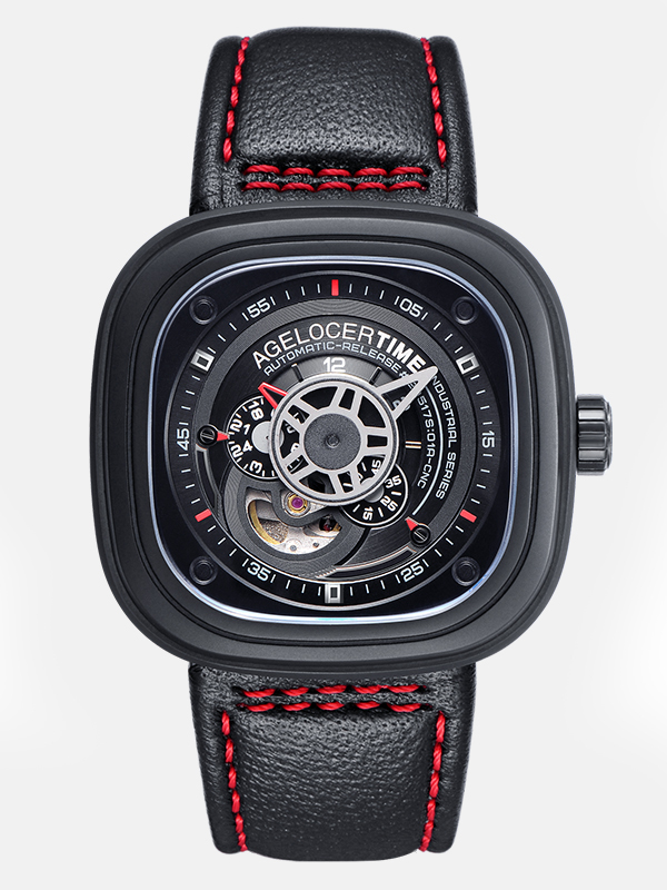 艾戈勒(agelocer)大爆炸瑞士原装进口手表时尚创意全自动机械表 男士