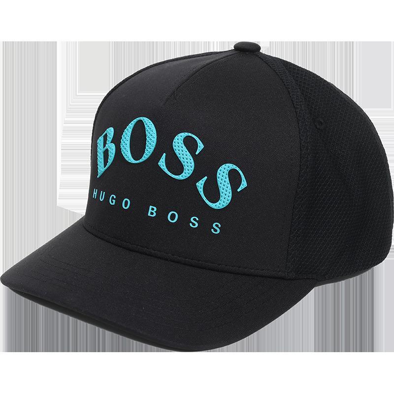 HUGO BOSS 雨果博斯 男士 LOGO图案织物棒球帽鸭舌帽帽子 50430769