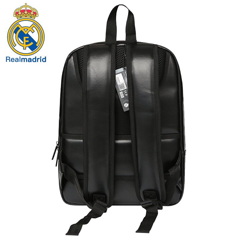 皇家马德里Realmadrid官方正品时尚男女士多功能大容量书包运动户外训练骑行商旅旅行电脑双肩挎包背包黑色