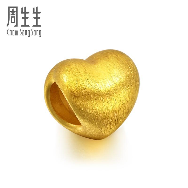 周生生(CHOWSANGSANG)黄金(足金)Charme串珠系列心型转运珠 81322C 定价