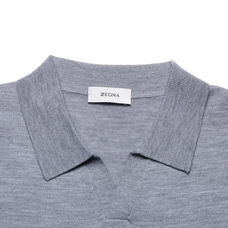Z ZEGNA 杰尼亚 男士 羊毛短袖POLO衫 VWM96 ZZ135