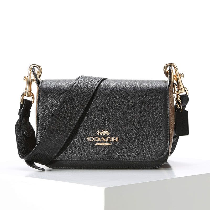 20春夏款 COACH JES 斜挎邮差包 F80614 22x14x7.5CM牛皮革\PVC图片