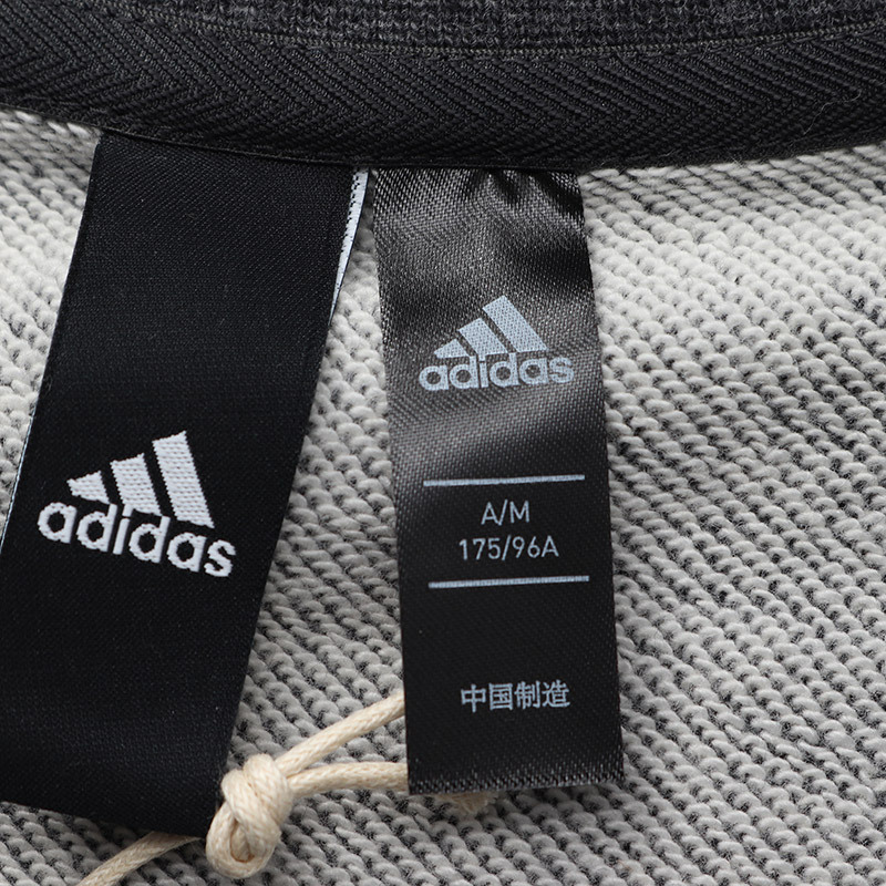 adidas男服卫衣圆领套头休闲运动服DW4602 L DW4602灰色
