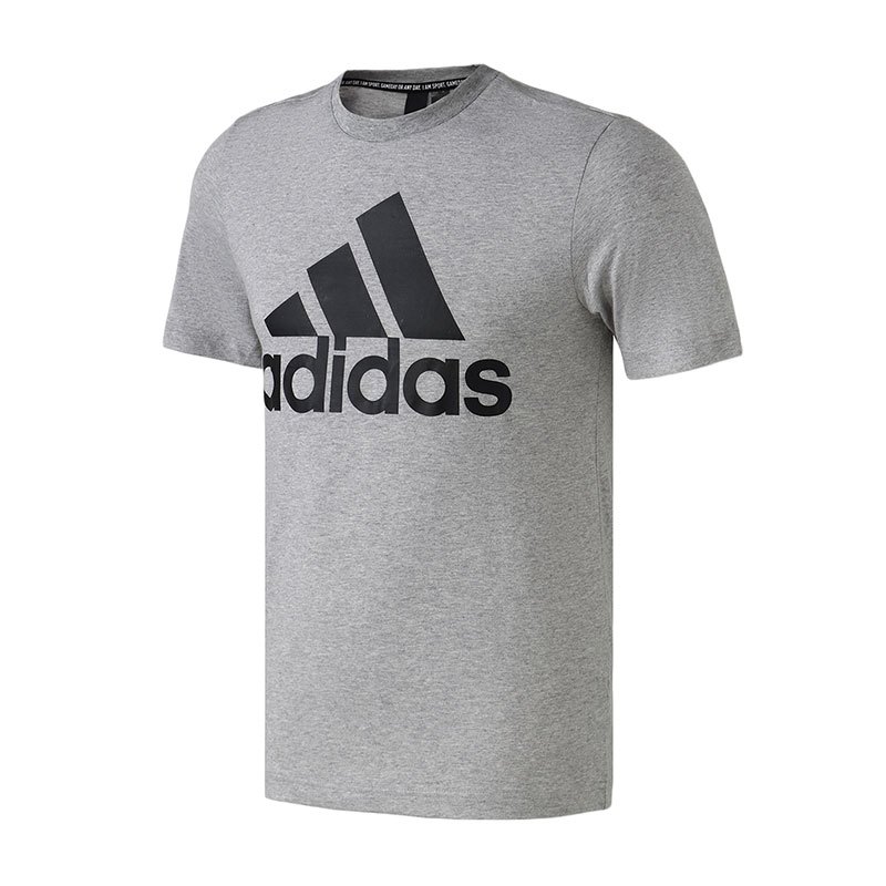 adidas男服短袖T恤基础logoT休闲运动服DT9930