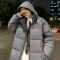 冬季新款鹅绒服黑金保暖外套连帽羽绒服男士大码休闲百搭男装外套