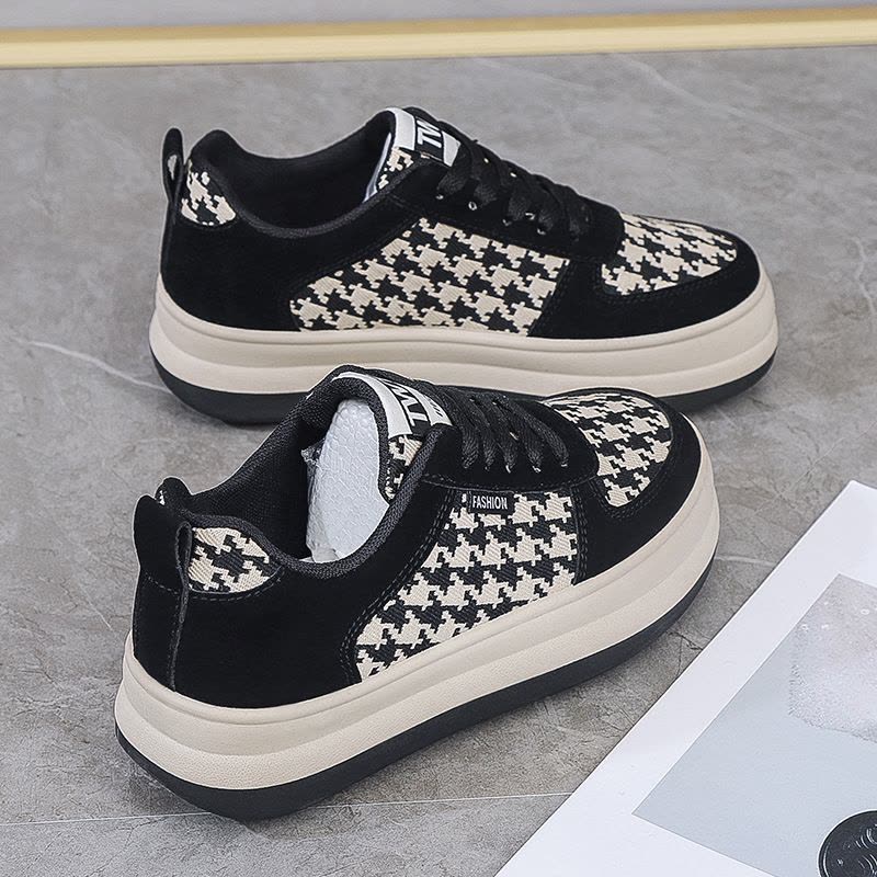 Ceen Bulled2022春季新款馒头鞋小白鞋女圆头厚底增高网格休闲板鞋女图片