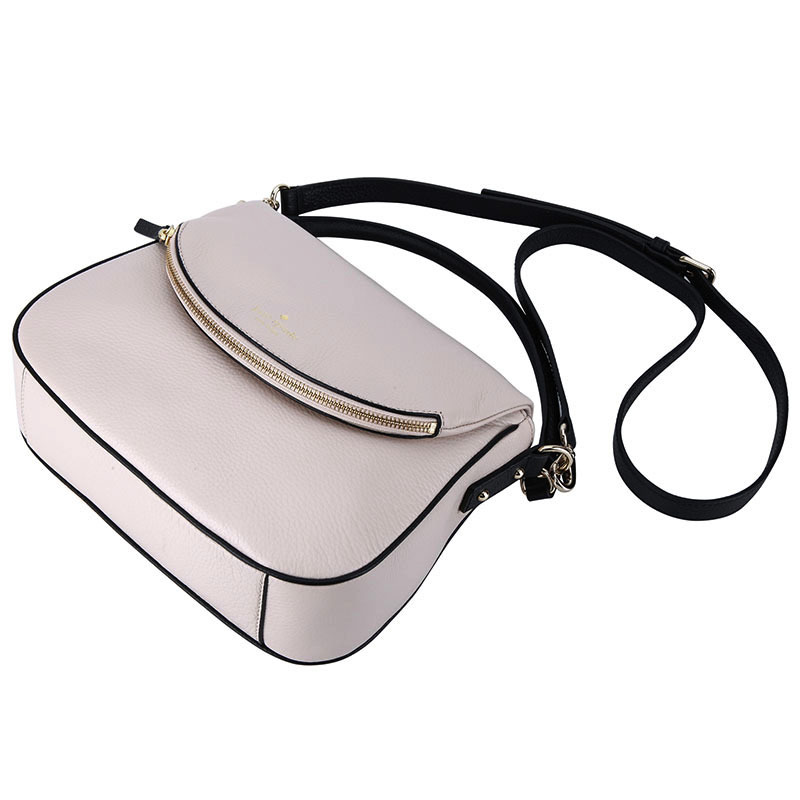 Kate Spade 凯特·丝蓓 奢侈品 女款裸粉色皮质手提单肩斜挎包 WKRU4349 208