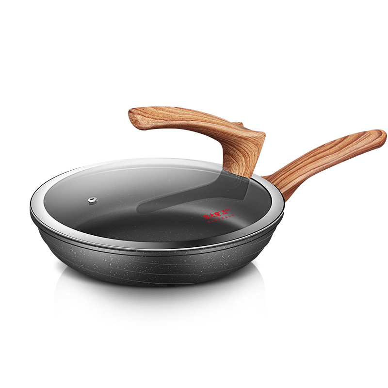 炊大皇 煎锅平底锅不粘锅煎锅麦饭石色煎锅无油烟省油燃气灶电磁炉