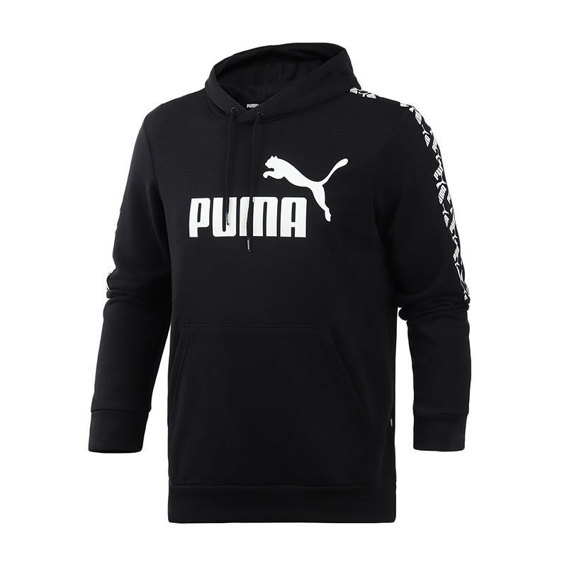 PUMA彪马男装运动服经典logo休闲百搭套头连帽卫衣584128