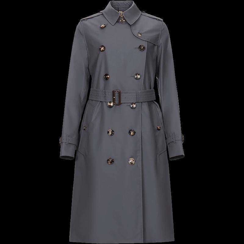 burberry 博柏利 女士棉质肯辛顿版型长款heritage trench风衣