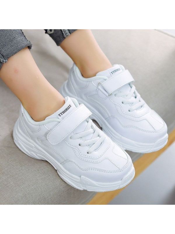 增高男童软底老爹鞋女童鞋运动休闲鞋秋冬季保暖防滑时尚潮鞋新款男女中大童26-40码跑步鞋