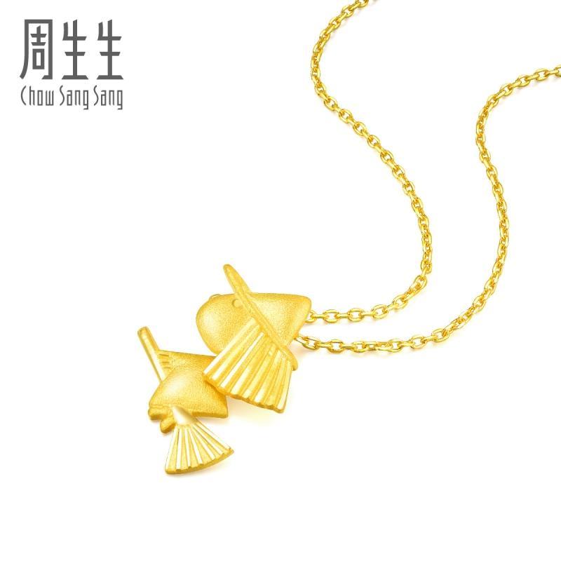 周生生(CHOW SANG SANG)金饰足金小女巫吊坠金饰吊坠首饰女款 计价