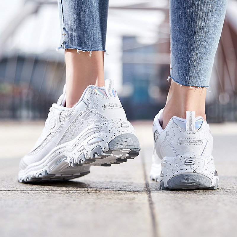 skechers斯凯奇女鞋D‘lites熊猫鞋运动休闲鞋66666054
