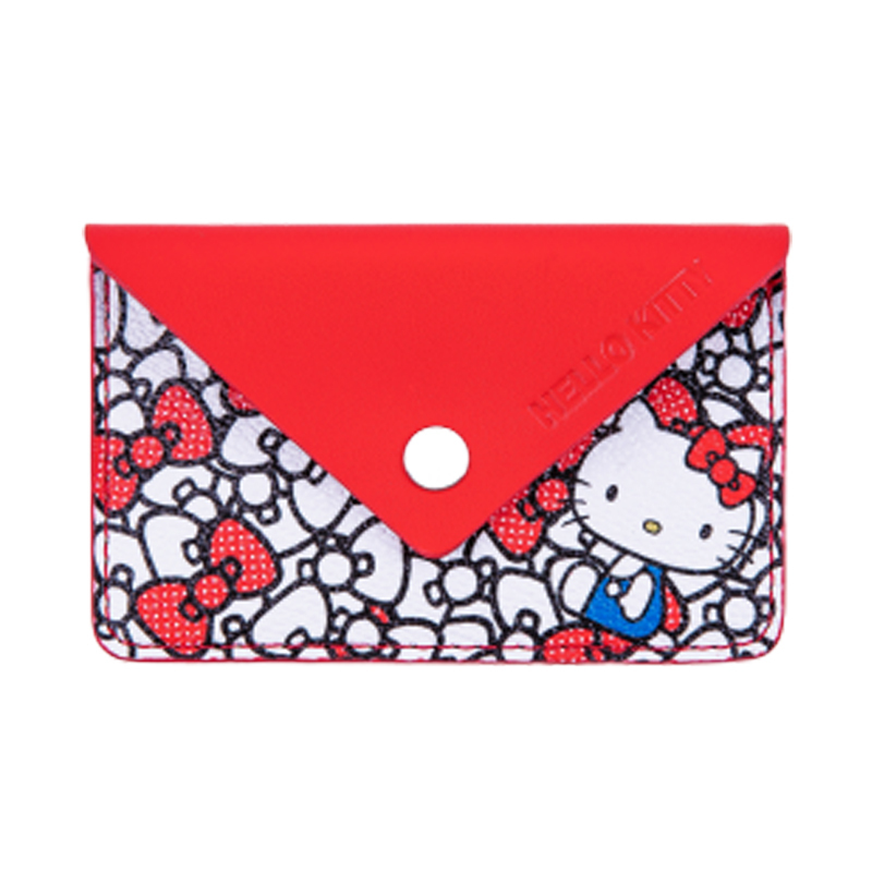 Hello Kitty凯蒂猫 蝴蝶结印花拼色女士手持包