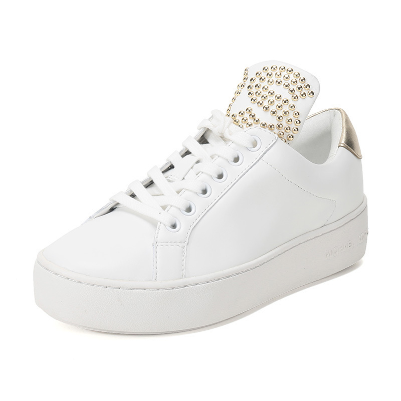michaelkors迈克科尔斯mk女鞋皮质铆钉系带运动鞋板鞋43t9mnfs3l参数