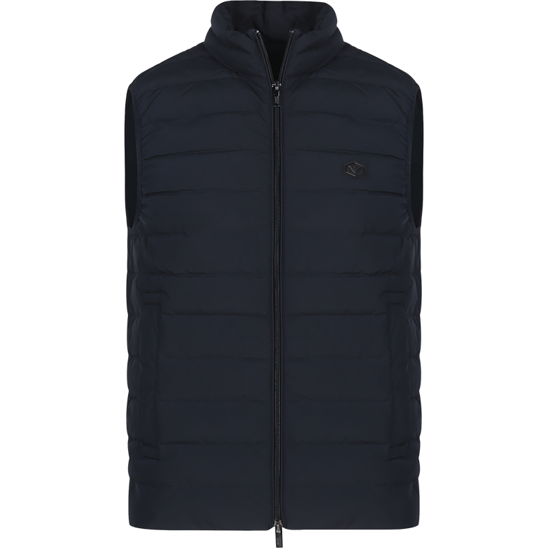 EMPORIO ARMANI 阿玛尼 男士 聚酯纤维鸭绒羽绒马甲8N1BQ1 1NLRZ