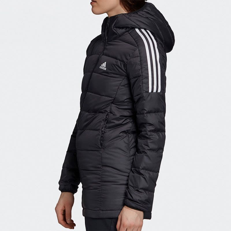 Adidas阿迪达斯运动羽绒服女2020冬季新款休闲连帽保暖外套GH4590图片