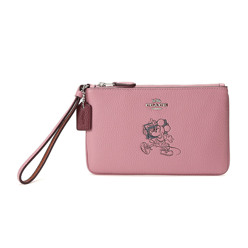 COACH 蔻驰 奢侈品 女士DISNEY X COACH系列皮革手拿包零钱包 37540B