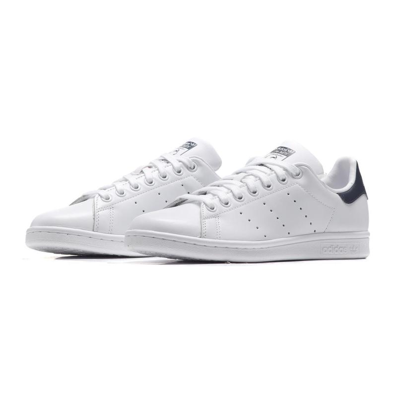 adidas阿迪达斯三叶草男女鞋运动板鞋stansmith小白鞋蓝尾视频