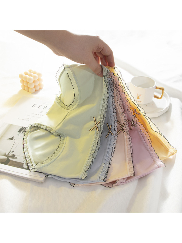 内裤女纯棉档日系蕾丝厂花边少女透气性感包臀三角裤