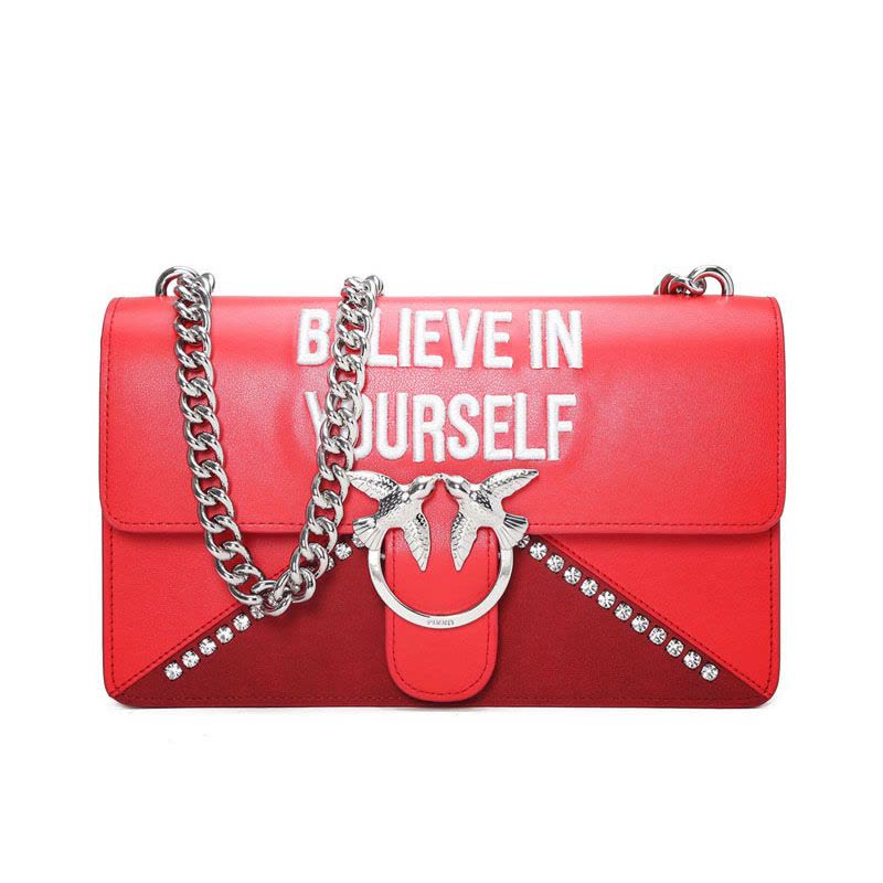 Pinko/品高 LOVE BELIEVE IN YOURSELF 单肩包 1P212V图片