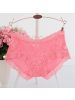 夏季蕾丝女士内裤纯棉档莫代尔中高腰三角裤无痕大码性感透明诱惑