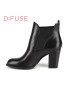 迪芙斯D:FUSE牛皮尖头高跟松紧带纯色深口女鞋DF54115367_Mwi36