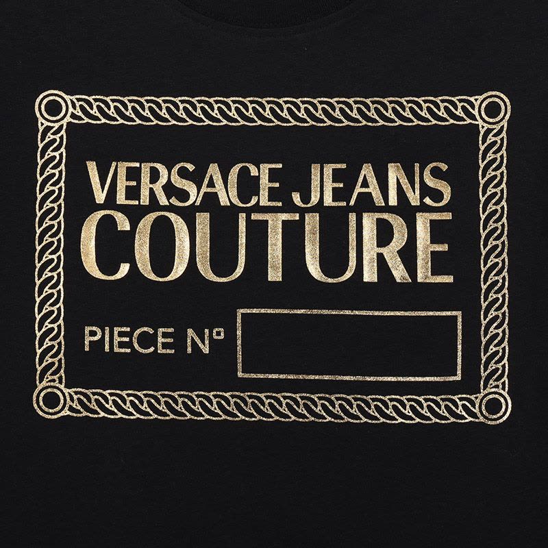 范思哲 VERSACE JEANS COUTURE 女士棉质圆领短袖T恤 72HAHT17 CJ00O图片