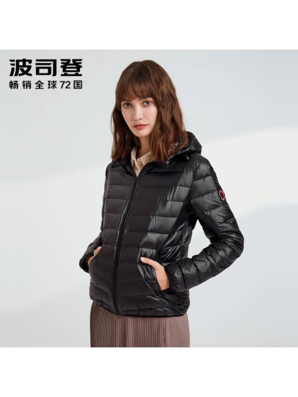 波司登女士外穿保暖短款冬季都市经典羽绒服b90131016