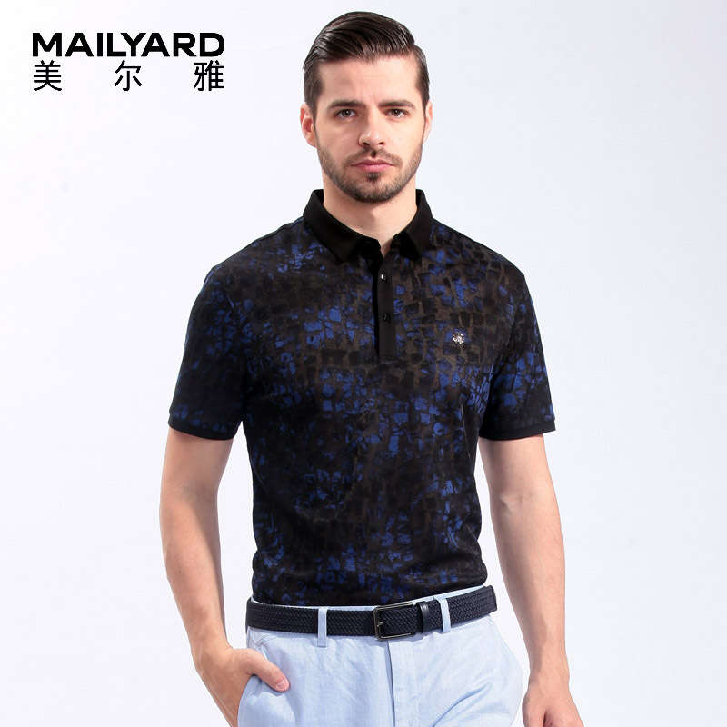 美尔雅(MAILYARD)短袖T恤 休闲男士短T 男式时尚polo衫夏 461