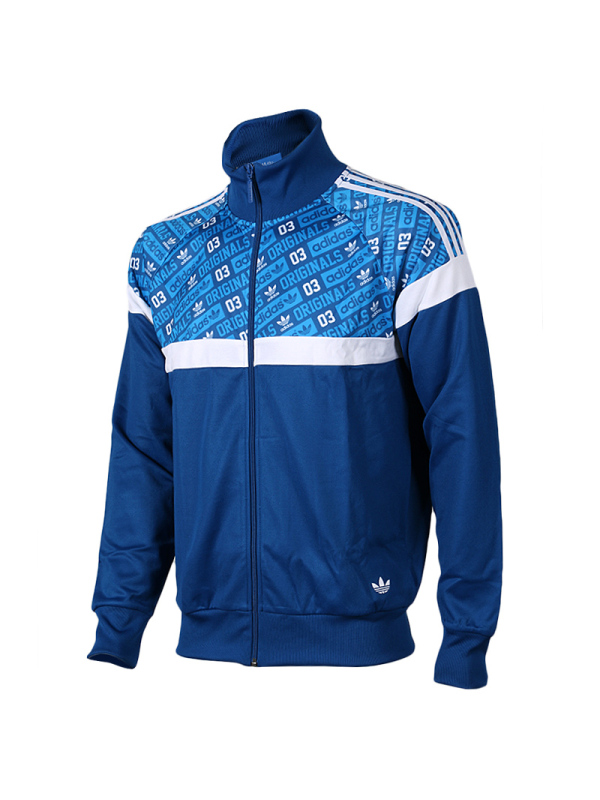 adidas阿迪达斯外套男三叶草上衣春季立领运动服针织休闲夹克ao0558