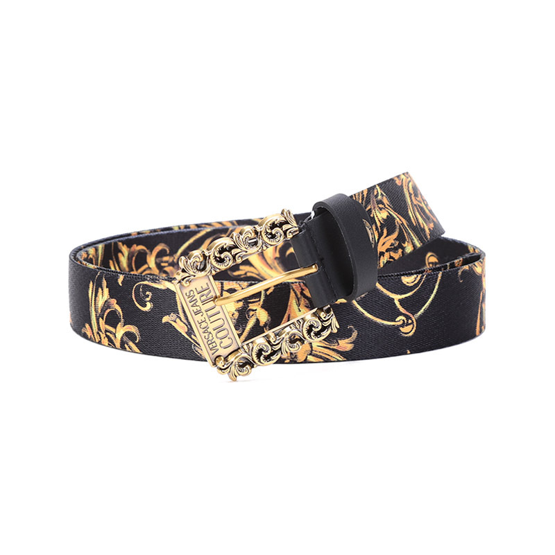 VERSACE JEANS COUTURE 范思哲 男士仿古可裁剪针扣腰带 72YA6F02 ZS273