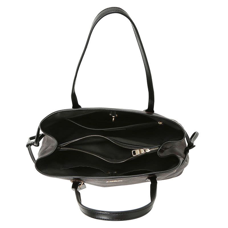 COACH 蔻驰 DRAWSTRING 女士单肩包 鲶鱼包中号 字母马车标织物F57842金扣图片